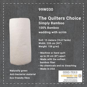 Simply Cotton 100% Bamboo Wadding. Product thumbnail image