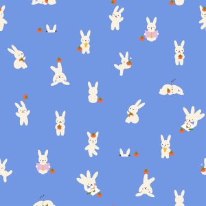 Persimmon Blue Bunny Fun New!!!